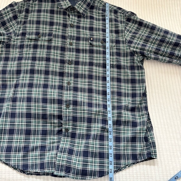 IZOD Saltwater Men's Relaxed Classics Long Sleeve Plaid Button Down XL - Picture 8 of 8